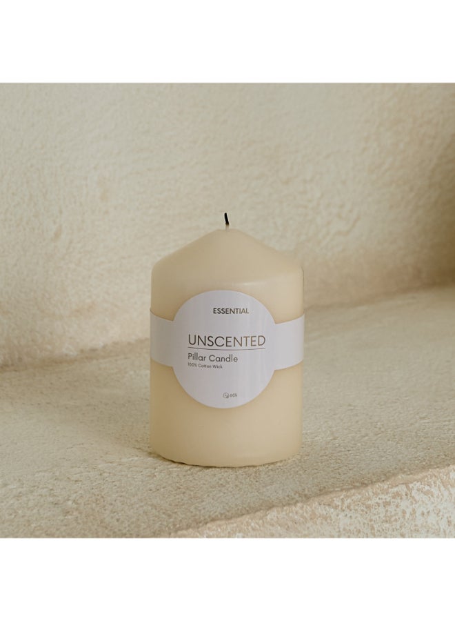 Home Box Luna Unscented Pillar Candle - 48h - Image 5